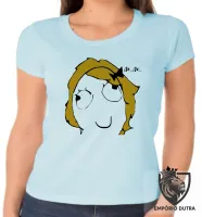 Baby look blusa feminina AiAi meme menina doida ranço - Foto 6