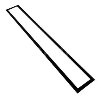 Luminaria Painel Led  embutir 36w 20x120cm preto