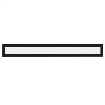 Luminaria Painel Led  embutir 36w 10x120cm preto