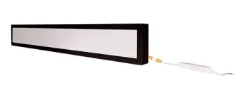 Luminaria Painel Led  Sobrepor 36w 10x120cm  preto