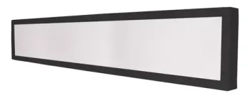 Luminaria Painel Led  Sobrepor 36w 20x120cm  preto