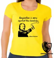 Baby look blusa feminina Albert Einstein gênio física - Foto 3