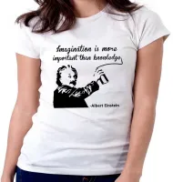 Baby look blusa feminina Albert Einstein gênio física - Foto 6