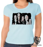 Baby look blusa feminina albert einstein leonardo da vinci sigmund freud steve jobs marie curie - Foto 2