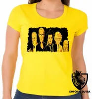 Baby look blusa feminina albert einstein leonardo da vinci sigmund freud steve jobs marie curie - Foto 3