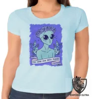 Baby look blusa feminina Alien et extraterrestre marciano - Foto 2