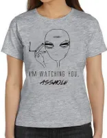 Baby look blusa feminina Alien watching you asshole et  - Foto 5