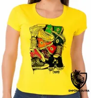 Baby look blusa feminina All Star Tênis pilha - Foto 3