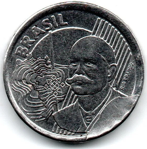 2009 - 50 Centavos - ERRO: Cunho Quebrado e Rachado - Moeda Brasil
