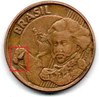 2008 - 10 Centavos - ERRO: Cunho Rachado e Trincado - Moeda Brasil - Foto 2