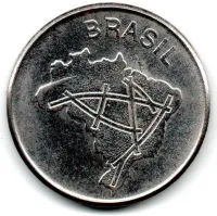 1983 - 10 Cruzeiros - ERRO: Cunho Trincado - Moeda Brasil - Foto 3