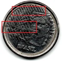 1997 - 1 Centavo - ERRO: Cunho Marcado - Moeda Brasil