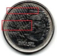 1997 - 1 Centavo - ERRO: Cunho Marcado - Moeda Brasil