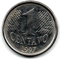1997 - 1 Centavo - ERRO: Cunho Marcado - Moeda Brasil - Foto 2