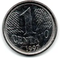 1997 - 1 Centavo - ERRO: Cunho Marcado - Moeda Brasil - Foto 3