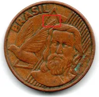 1999 - 5 Centavos - ERRO: Cunho Marcado (Data 