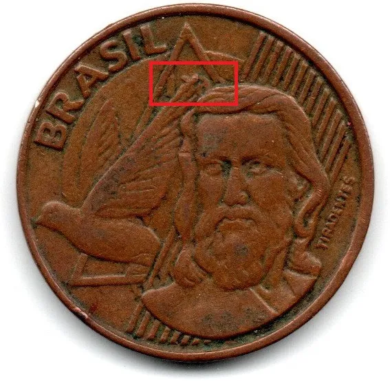 Numis Market - 1999 - 5 Centavos - ERRO: Cunho Marcado (Data