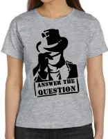 Baby look blusa feminina Answer the question chapeu cap - Foto 3