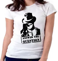 Baby look blusa feminina Answer the question chapeu cap - Foto 4