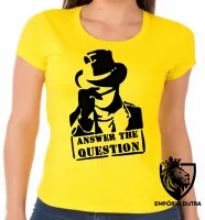 Baby look blusa feminina Answer the question chapeu cap - Foto 5