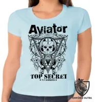 Baby look blusa feminina Aviador avião Top Secret - Foto 6