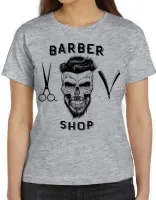 Baby look blusa feminina Barber Shop barbearia cabelereiro barba - Foto 3