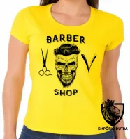 Baby look blusa feminina Barber Shop barbearia cabelereiro barba - Foto 5