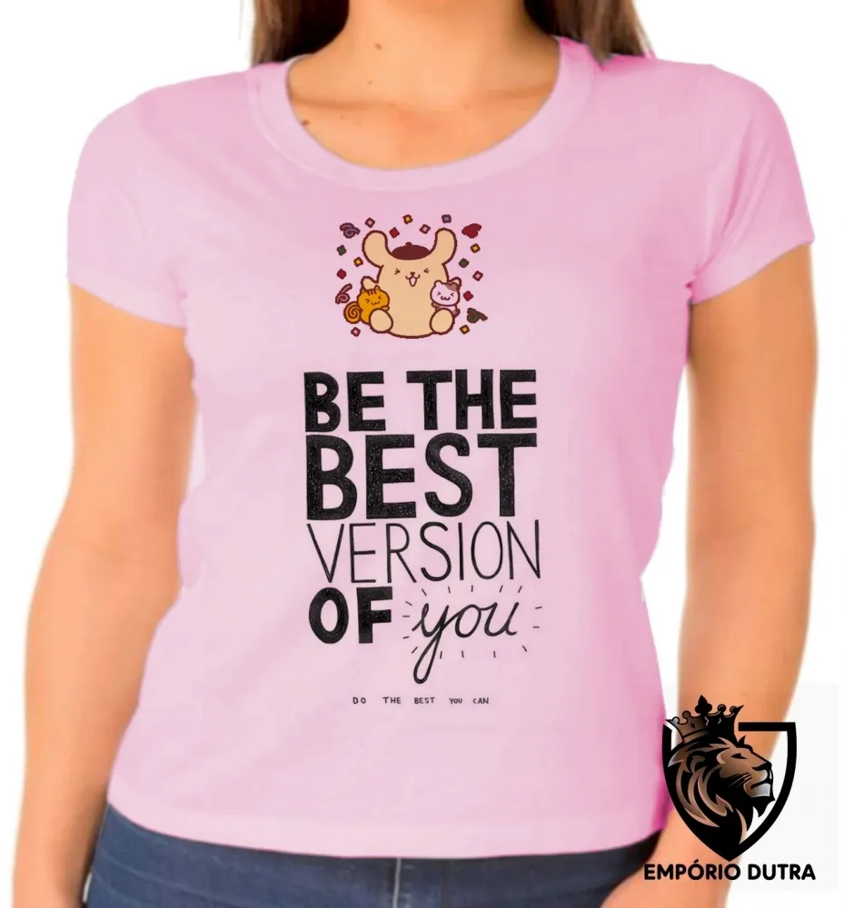 Baby look blusa feminina be the best version of you Imagem