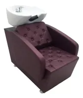 Kit 1 Cadeira Reclinavel Pp + 1 Lavatório Glamour Porcelana - Foto 3