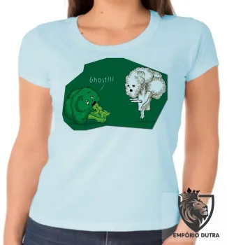Baby look blusa feminina Brócolis couve flor ghost fantasma - Foto 2