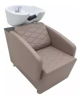 Kit 1poltrona Recl Ppé + 1lavatório Elegance Cuba Porcelana - Foto 3