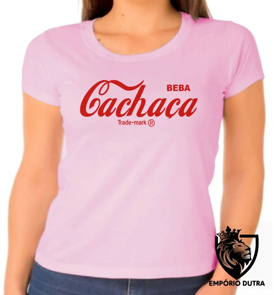 Baby look blusa feminina coca Cachaça beba pitu cola