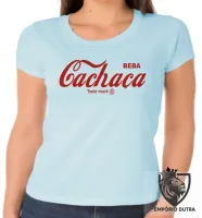 Baby look blusa feminina coca Cachaça beba pitu cola - Foto 3