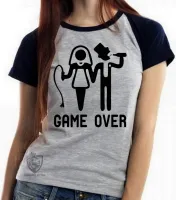 Baby look blusa feminina Acorda Humano et alien ovni - Foto 5