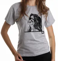 Baby look blusa feminina caveira tapa olho mexicana Different is beautiful - Foto 6