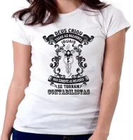 Baby look blusa feminina Contabilista mulheres melhores - Foto 5