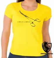 Baby look blusa feminina Crile curva medico enfermeira - Foto 3