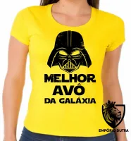 Baby look blusa feminina darth vader melhor avô vovô galaxia star wars - Foto 4