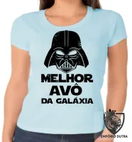 Baby look blusa feminina darth vader melhor avô vovô galaxia star wars - Foto 5