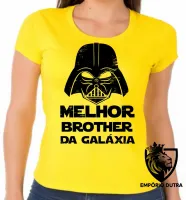 Baby look blusa feminina darth vader melhor irmão brother galaxia star wars - Foto 6
