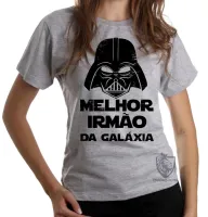 Baby look blusa feminina darth vader melhor irmão galaxia star wars - Foto 5