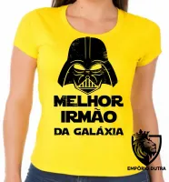 Baby look blusa feminina darth vader melhor irmão galaxia star wars - Foto 6