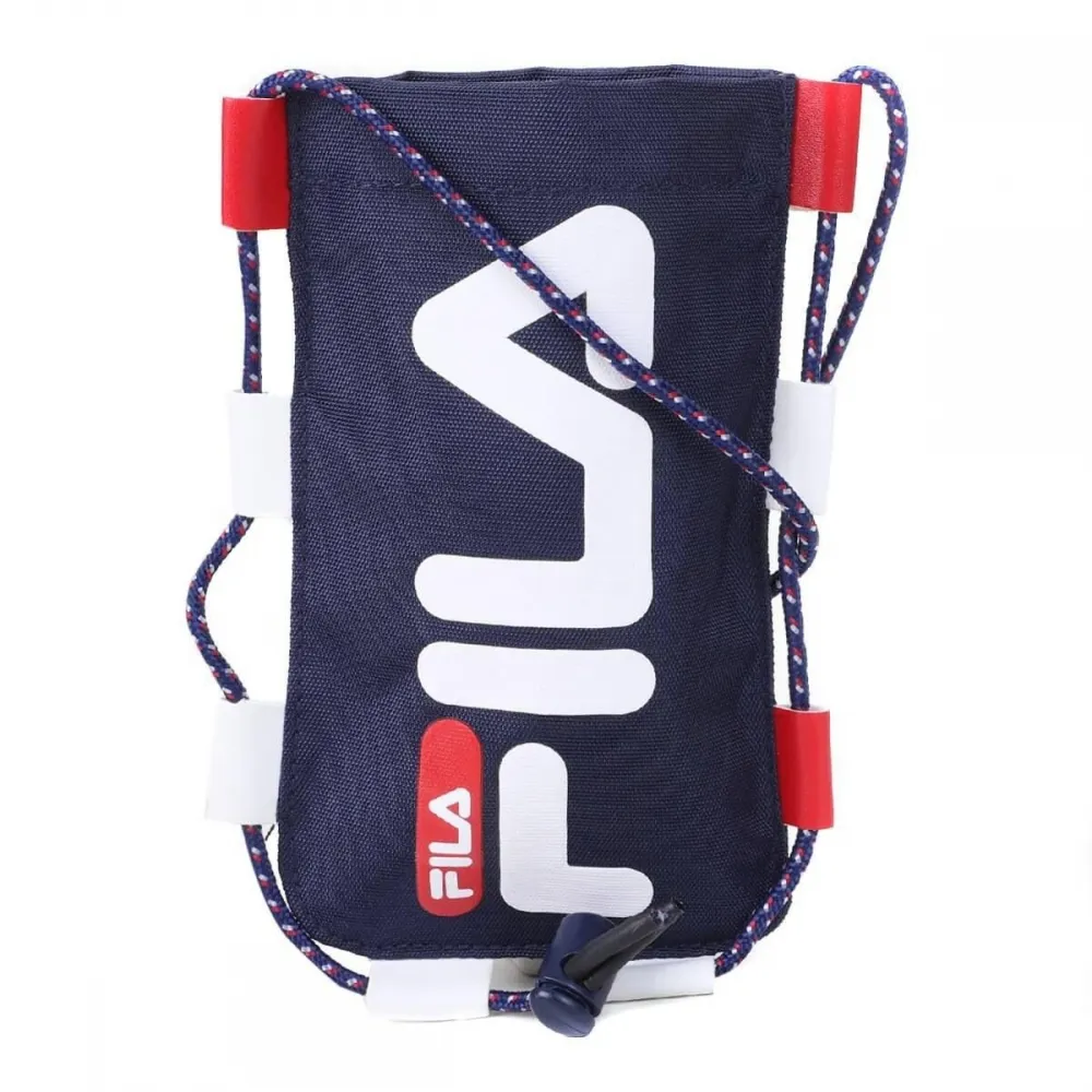 Shoulder Bag Fila Pouch Logo Multi Unissex – Azul Marinho 