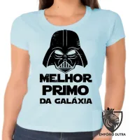 Baby look blusa feminina darth vader melhor primo galaxia star wars - Foto 3