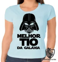 Baby look blusa feminina darth vader melhor tio galaxia star wars - Foto 2