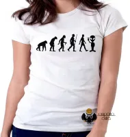 Baby look blusa feminina evolução alien et ovni - Foto 5