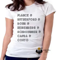 Baby look blusa feminina Físicos quânticos fisica - Foto 5