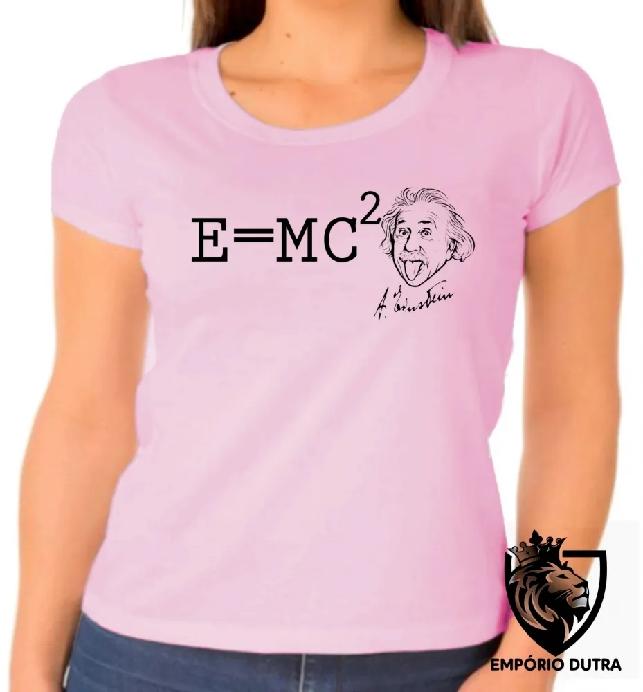 Baby look blusa feminina Fórmula Einstein Imagem