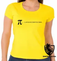Baby look blusa feminina fórmula pi Matemática - Foto 3