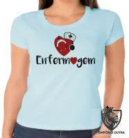 Baby look blusa feminina Enfermagem enfermeira love esteto - Foto 2